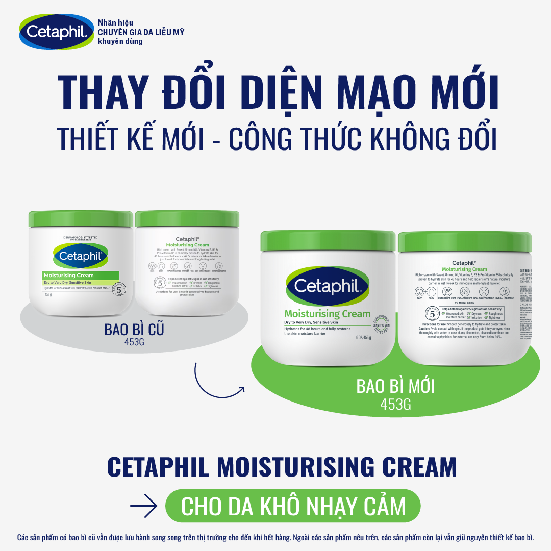Cetaphil Moisturising Cream Jar 453gr 4