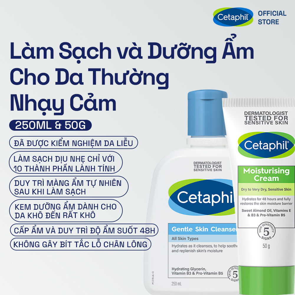 Sữa rửa mặt dịu l&agrave;nh cho da nhạy cảm Cetaphil Gentle Skin Cleanser 4