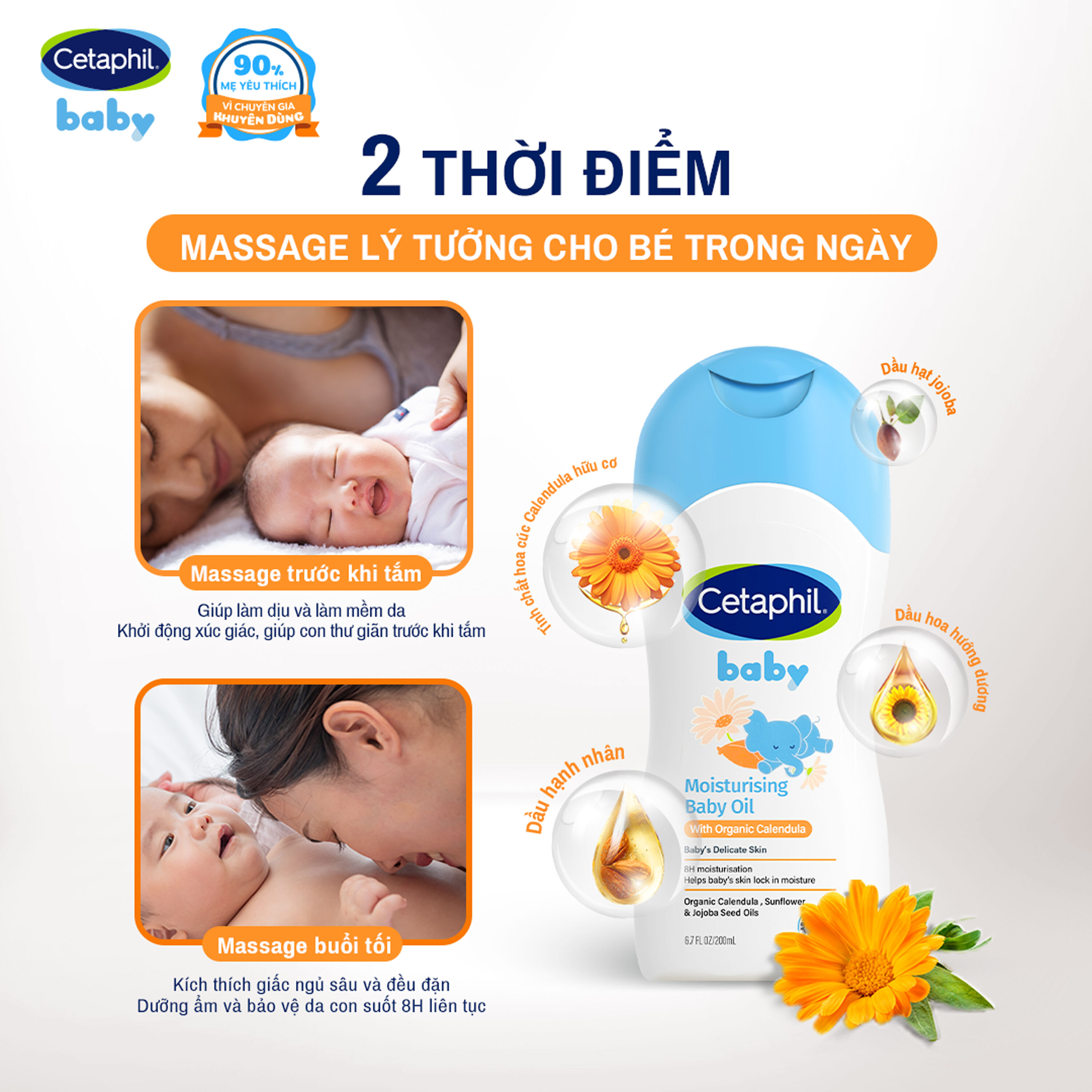 Cetaphil Moisturising Baby Oil 6