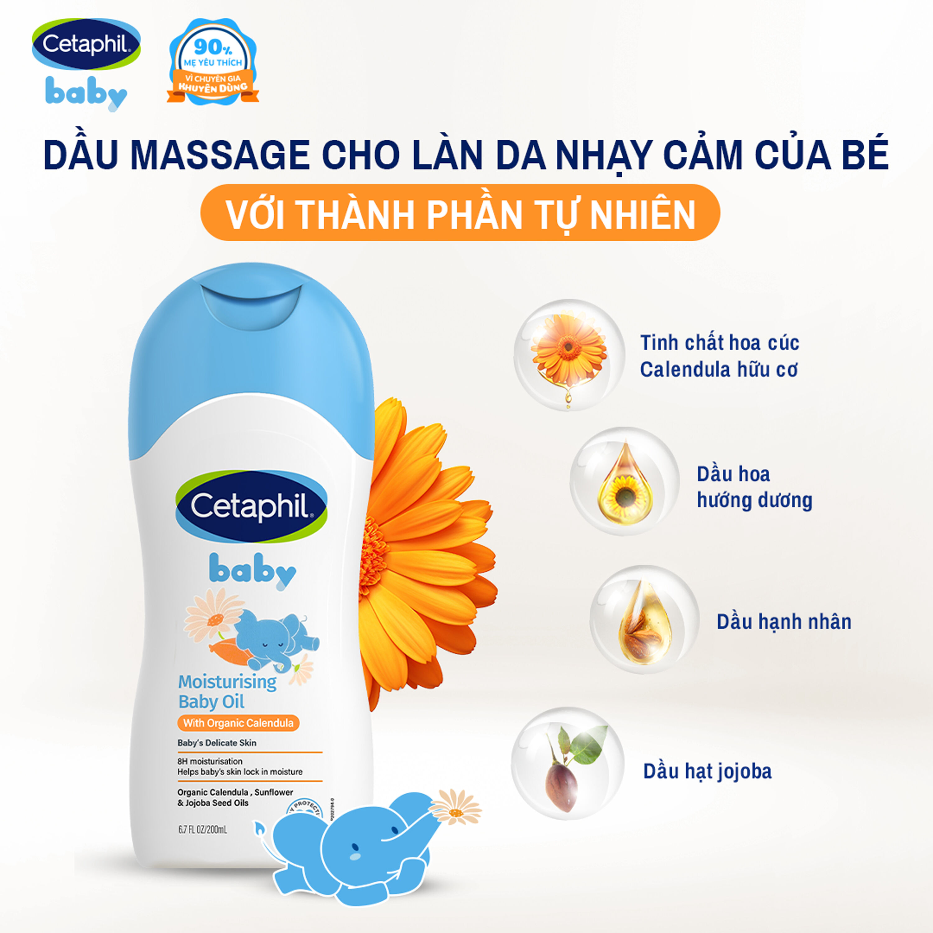 Cetaphil Moisturising Baby Oil feature 1