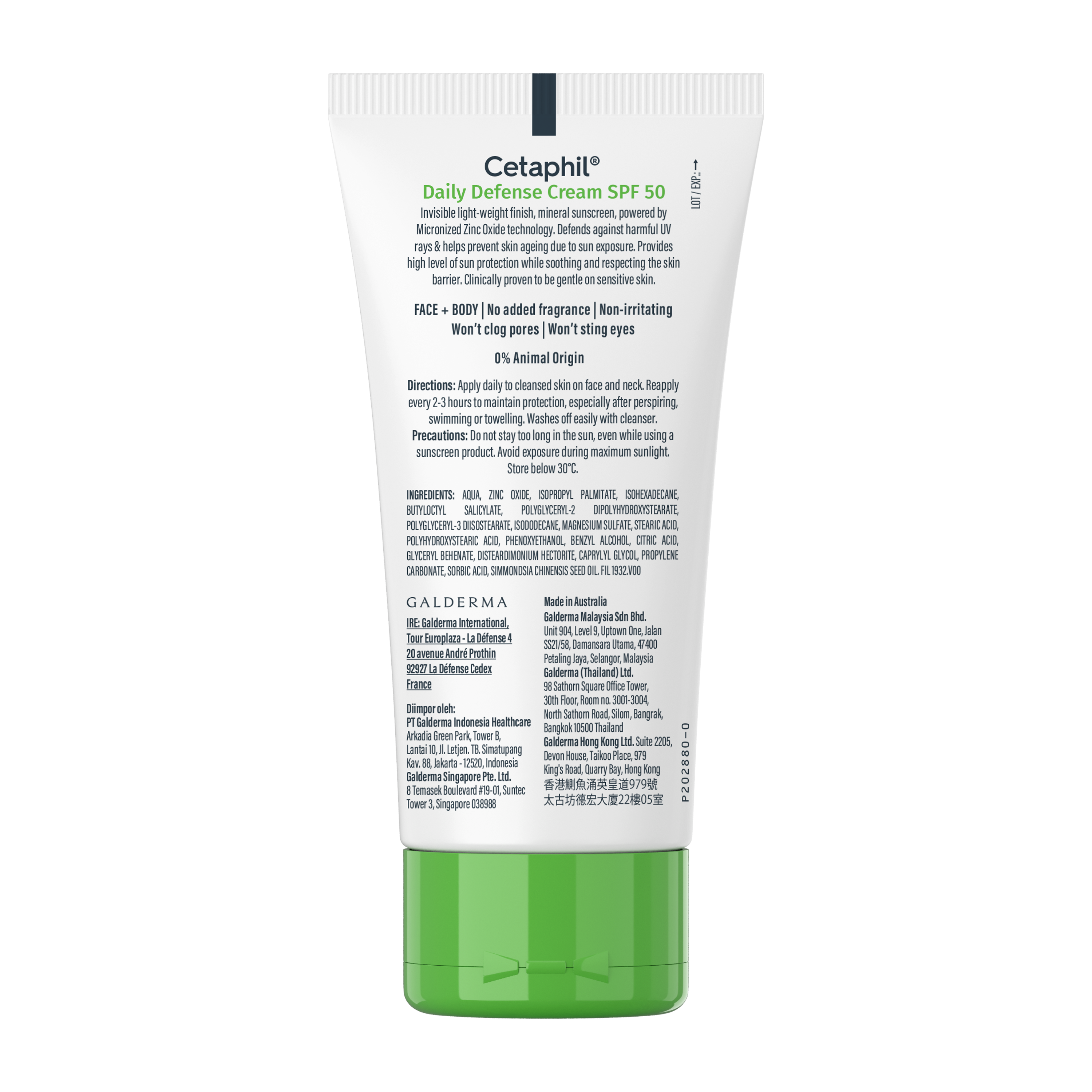 Kem chống nắng dưỡng ẩm 2in1 n&acirc;ng t&ocirc;ng tự nhi&ecirc;n CETAPHIL DAILY DEFENCE CREAM SPF50 50G 4