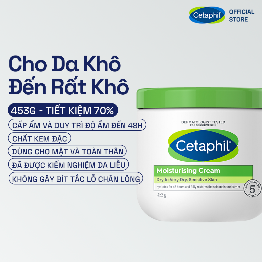 Cetaphil Moisturising Cream 453g 5