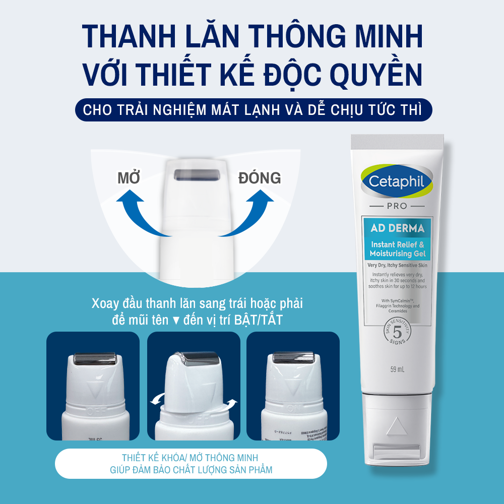 Gel L&agrave;m Dịu V&agrave; Hỗ Trợ Giảm Ngứa Cho Da Ch&agrave;m, Vi&ecirc;m Da Cơ Địa Cetaphil Pro AD Derma Instant Relief & Moisturising Gel6