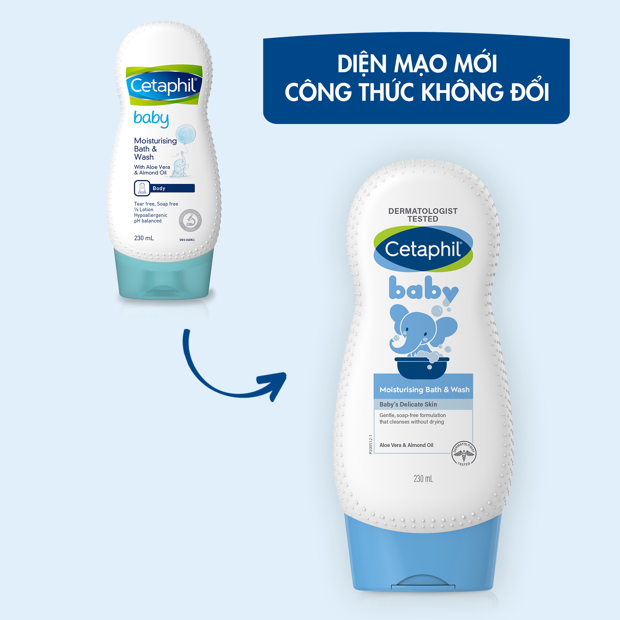 Sữa tắm dưỡng ẩm dịu l&agrave;nh cho b&eacute; Cetaphil Baby Moisturizing Bath & Wash