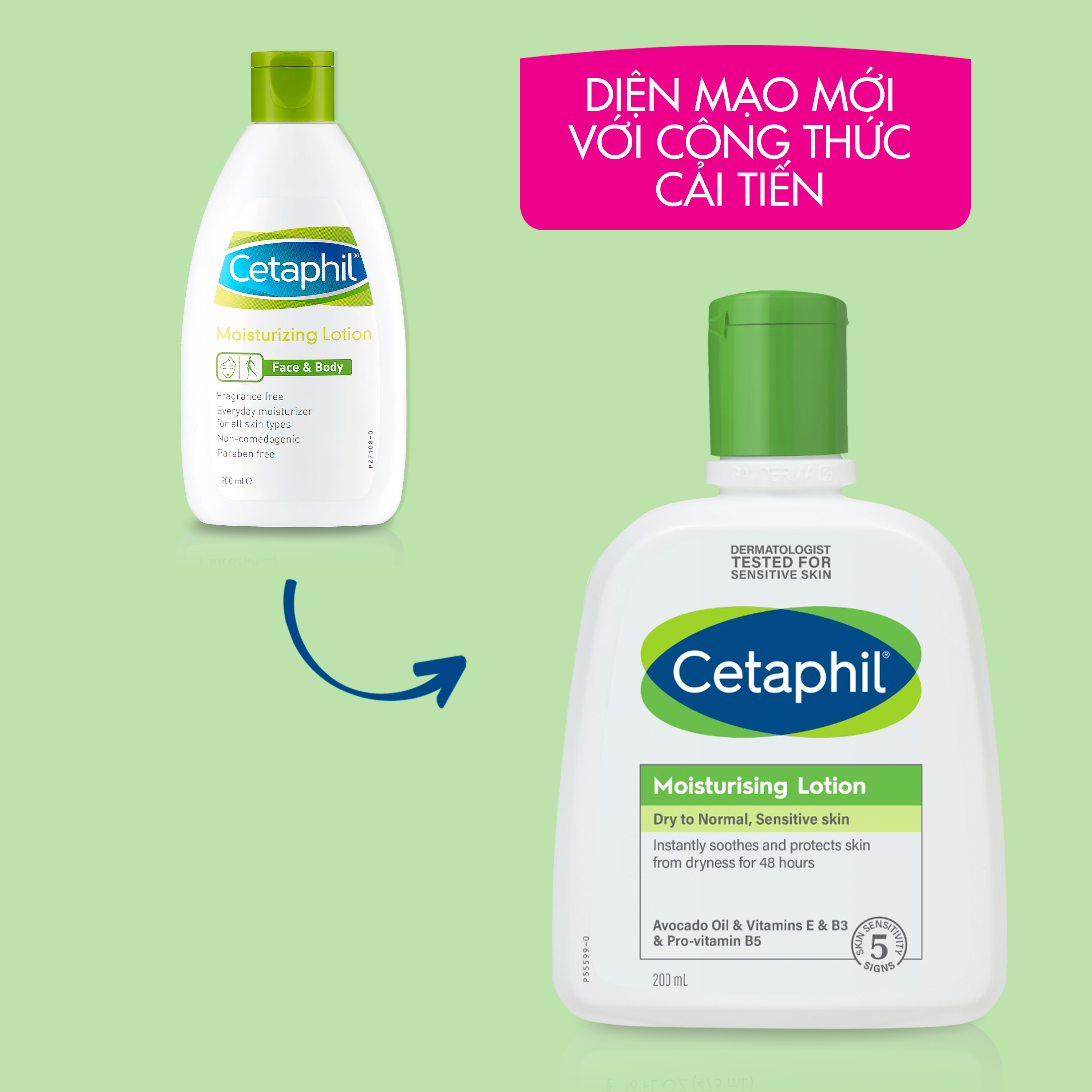 Sữa dưỡng ẩm dịu l&agrave;nh cho da nhạy cảm Cetaphil Moisturising Lotion