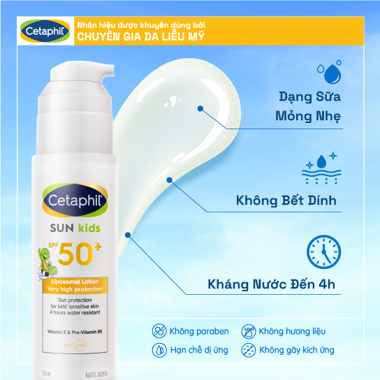 Cetaphil Sun Kids SPF 50+ Liposomal Lotion mkt 4