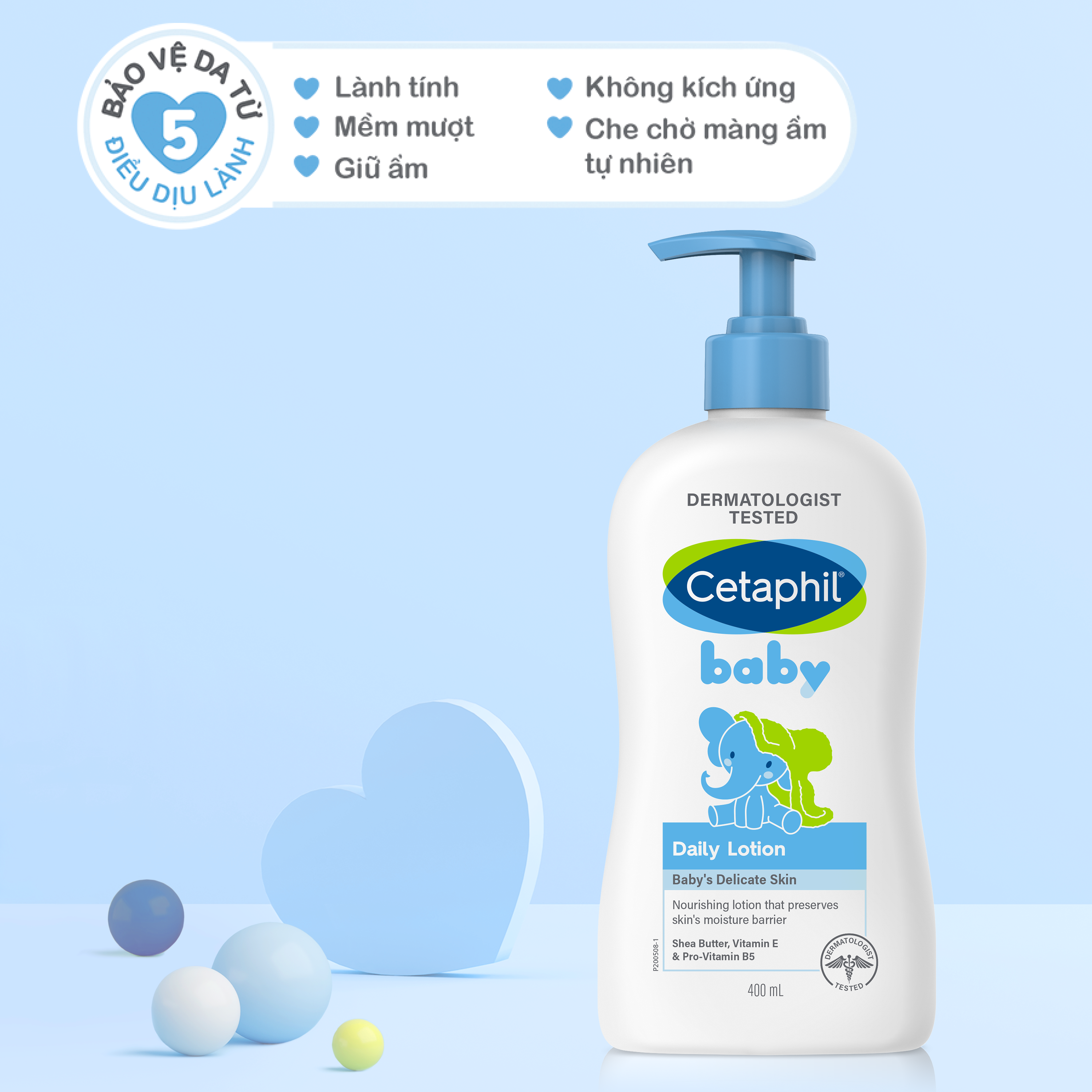 Sữa dưỡng ẩm dịu l&agrave;nh cho b&eacute; Cetaphil Baby Daily Lotion 3