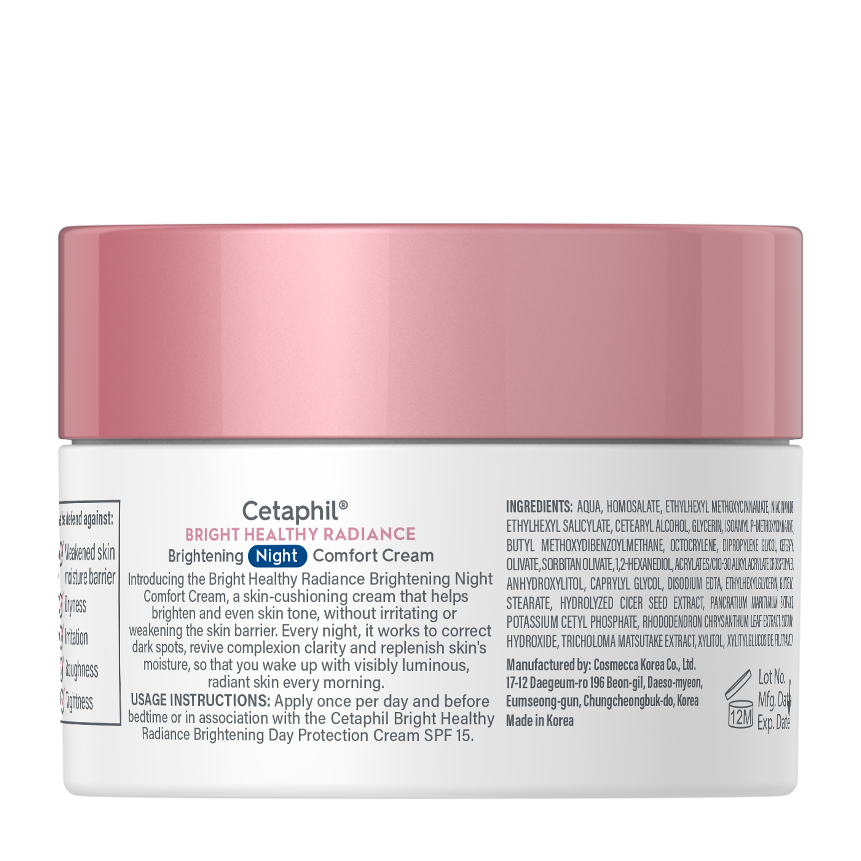 Kem dưỡng ẩm s&aacute;ng da ban đ&ecirc;m Cetaphil Bright Healthy Radiance Brightening Night Comfort Cream 5