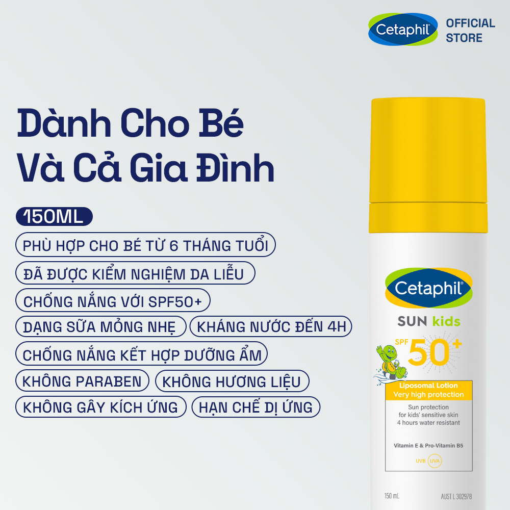 Cetaphil Sun Kids SPF 50+ Liposomal Lotion 4