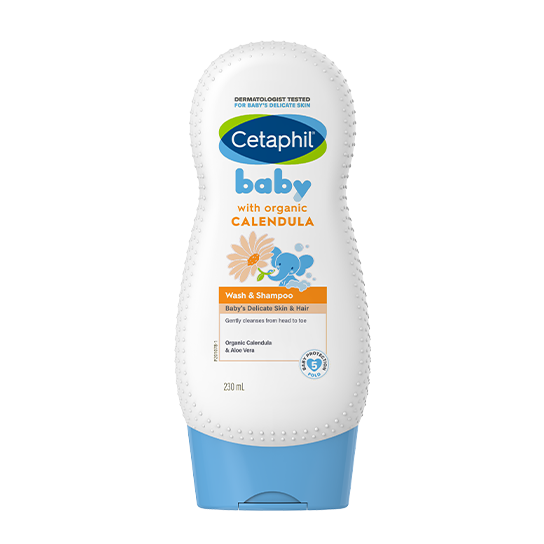 Sữa tắm gội dịu lành cho bé Cetaphil Baby Wash & Shampoo với hoa cúc hữu cơ