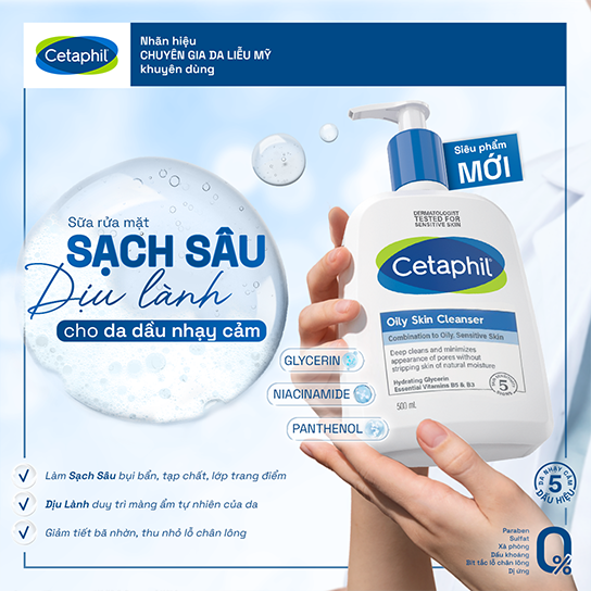 Cetaphil Oily Skin Cleanser 
                    Ingredients