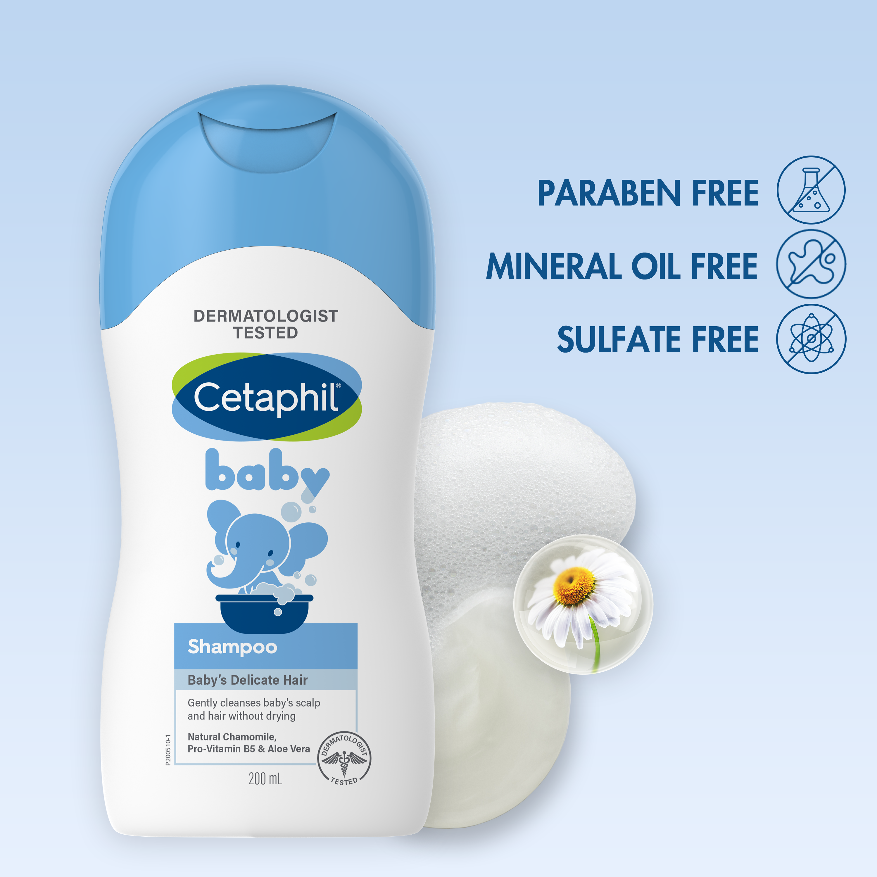 Dầu gội cho bé dịu lành Cetaphil Baby Shampoo 
                    Ingredients